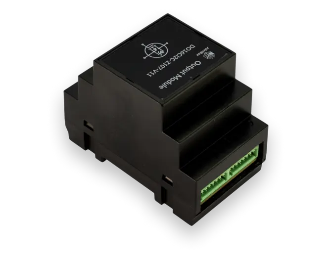 Output Module with enclosure on