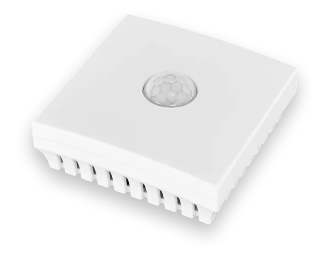 Room unit in enclosure, ceiling-mount variant